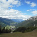 Blick von der Bergstation des Elferlifts talsauswärts