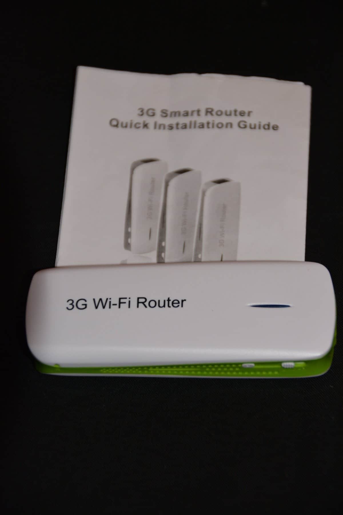 Bild vom 3G Wifi Router mit Anleitung