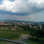 Ausblick im Aussichtsreich Stuttgart Richtung Esslingen und Fellbach