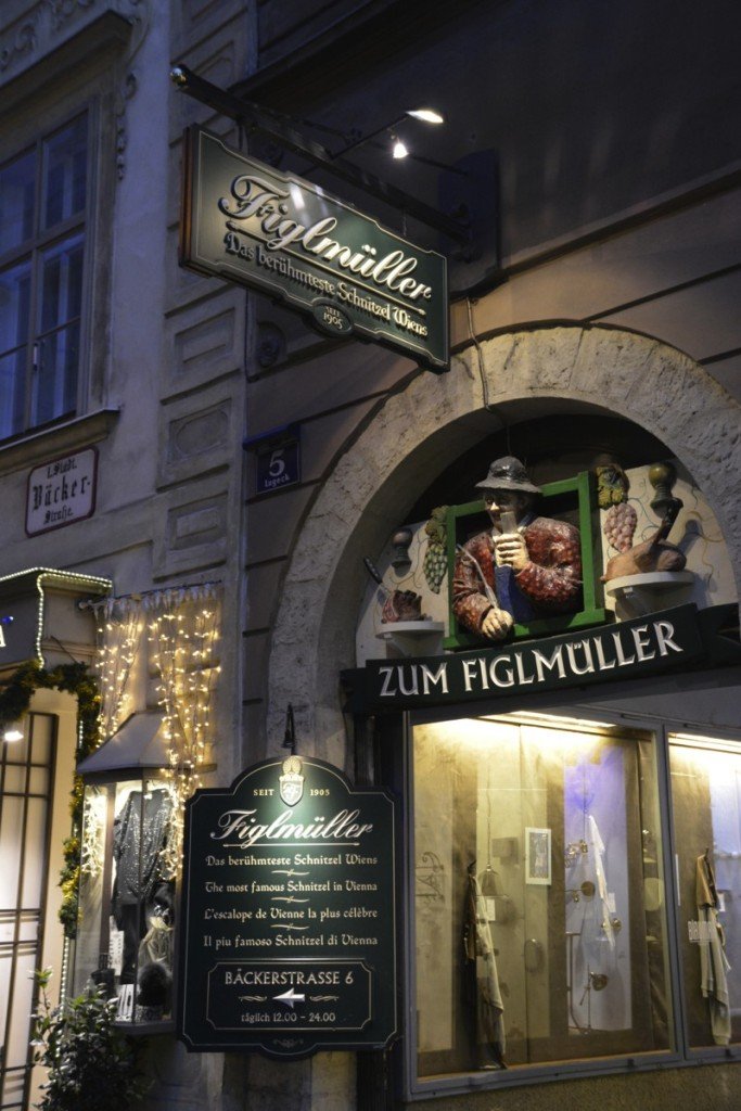 Der Eingang in die Wollzeile zum Figlmüller Wien