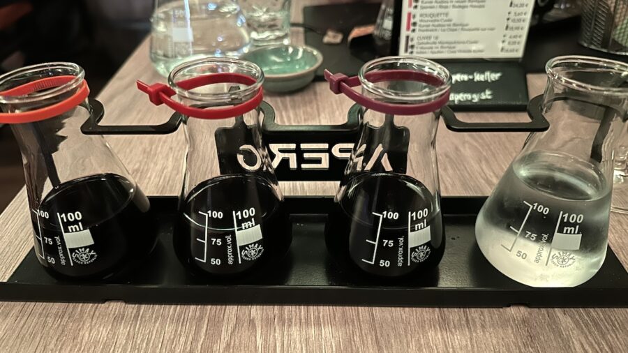 Die Rotweine der Probe (Tinto)