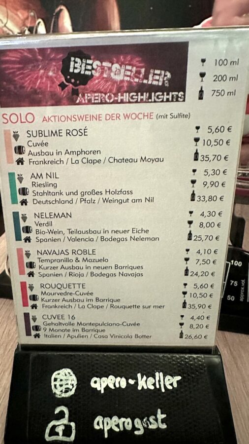 Bestseller im APERO